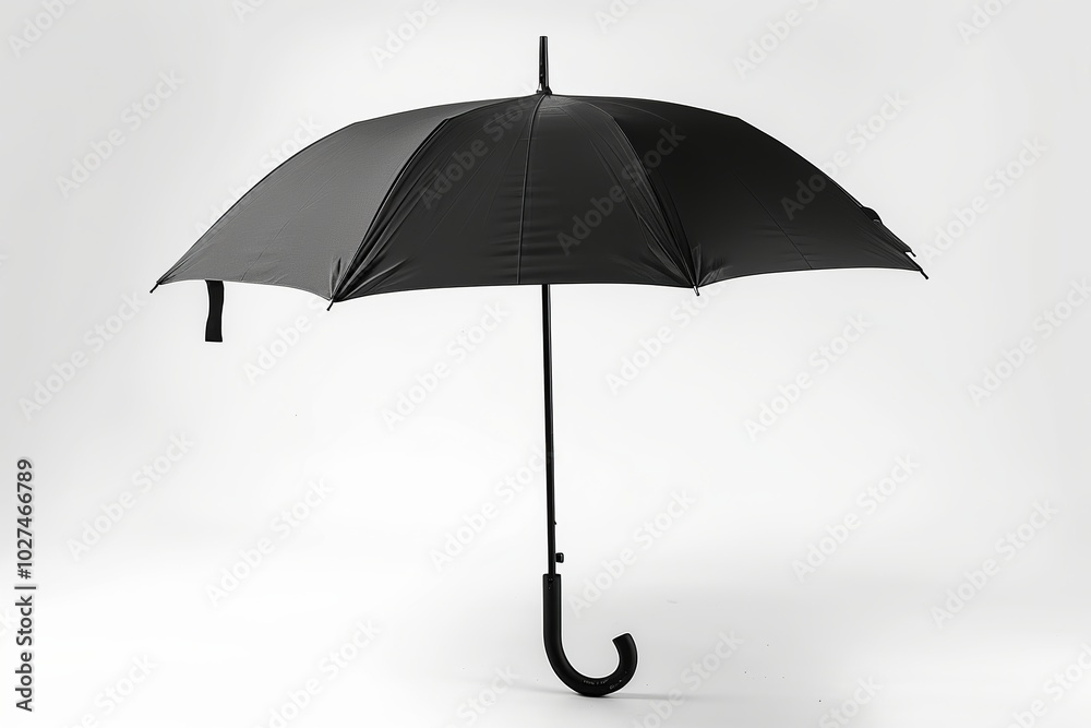 Black umbrella isolated on white background Black umbrella isolated on white background