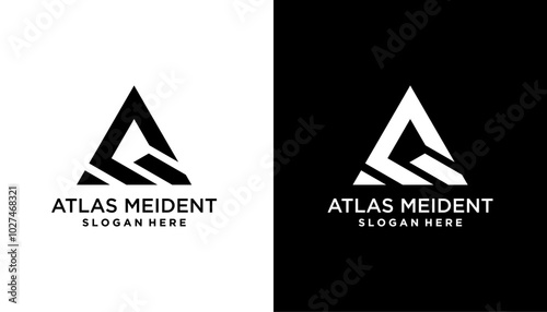 m a ma am initial logo design vector graphic idea creative