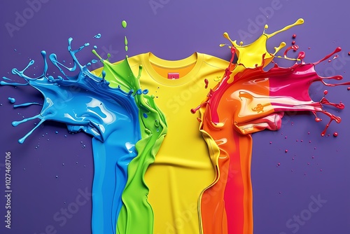 paint splash on shirt