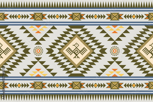 Tribal Navajo and Native pattern american tribal Southwest Aztec ornament pattern Navajo Aztec ethnic textile texture tribal aztec pattern navajo Native mexican fabric seamless vector for textile,deco