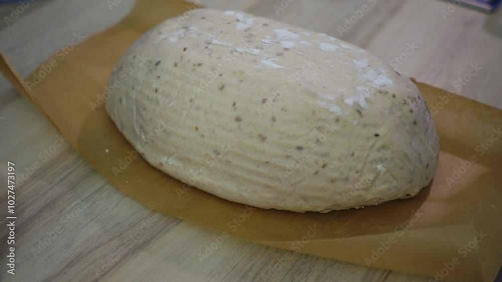 bread before putting in the oven