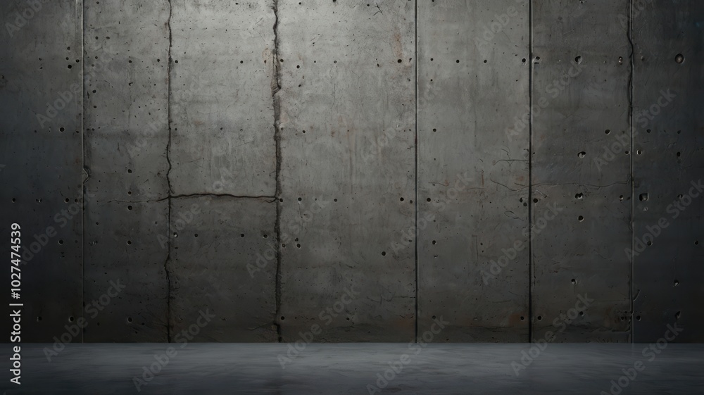 Concrete Wall, Stone, Texture, Texture, Cement, Gray, Gloomy, Industrial	