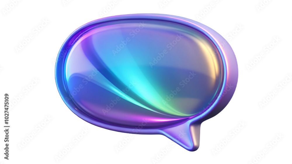 3D speech bubble isolated on transparent background 3D speech bubble isolated on transparent background