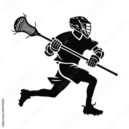 Lacrosse Player Silhouette