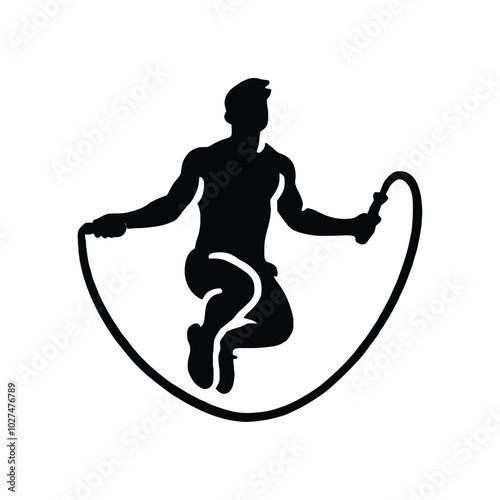 Jumping Rope Silhouette