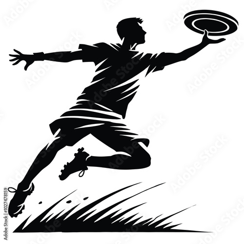 Ultimate Frisbee Silhouette