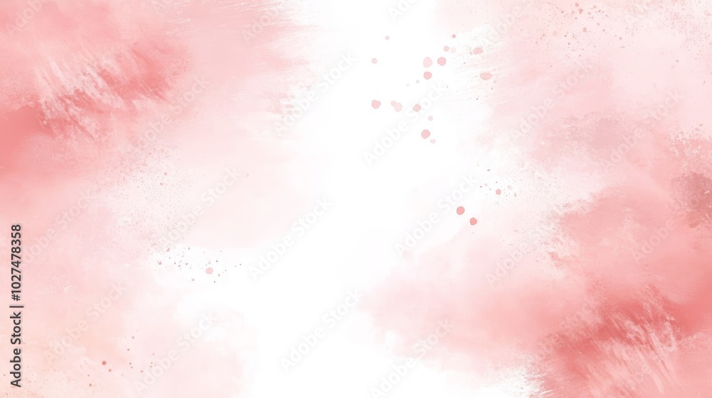 Obraz premium Soft pink watercolor background with blank space for text or design | abstract art, pastel, gradient, romantic, elegant, minimal, digital painting
