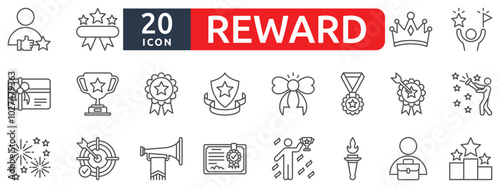 Reward icon set
