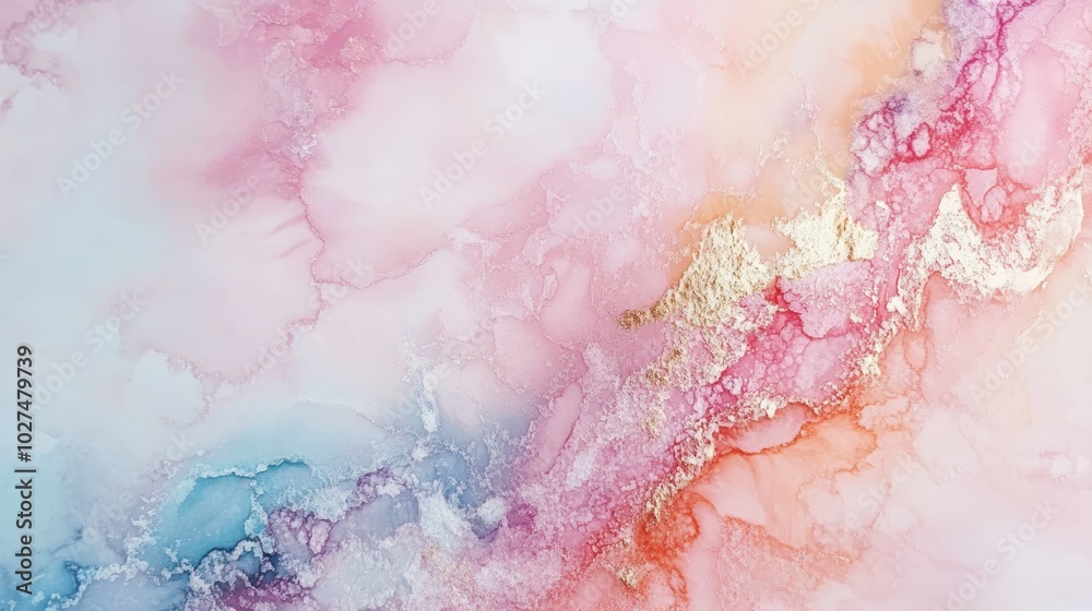 Obraz premium Abstract pink and blue swirling marble background, a vibrant and creative design for art, photography, and decor
