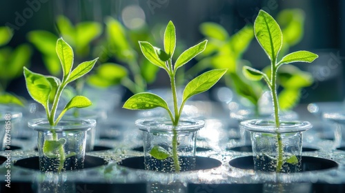 plants being bred for stronger traits, illustrating agriculture and genetic advancement
