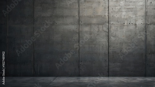 Concrete Wall, Stone, Texture, Texture, Cement, Gray, Gloomy, Industrial 