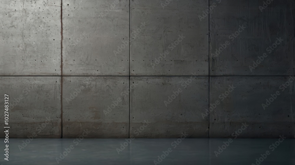Concrete Wall, Stone, Texture, Texture, Cement, Gray, Gloomy, Industrial	