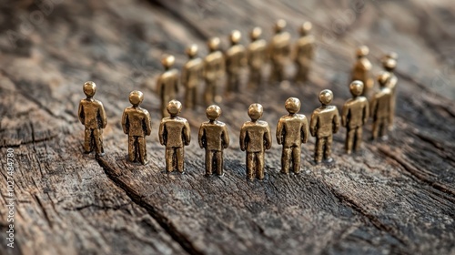 brass soldiers or figurines in formation, representing strength and organization