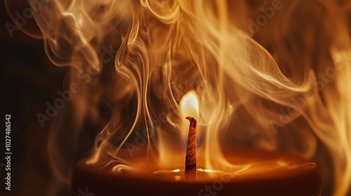 Ethereal Flame: A Mesmerizing Dance of Light and Shadow photo