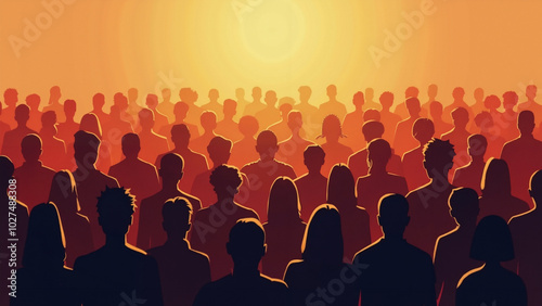 Diverse Crowd Silhouettes: Inclusive Group Representation for Social Unity Campaigns and Corporate Diversity Initiatives