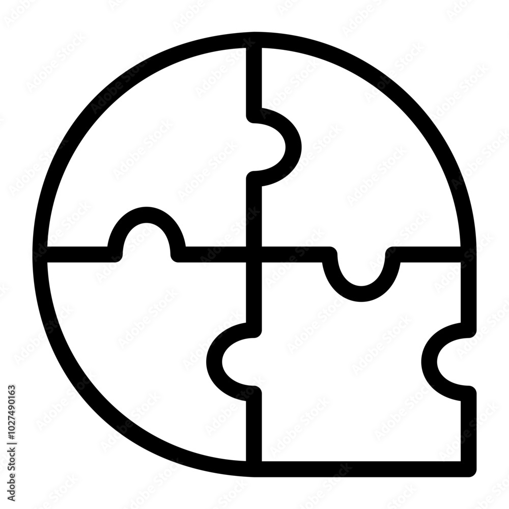 puzzle line icon puzzle line icon