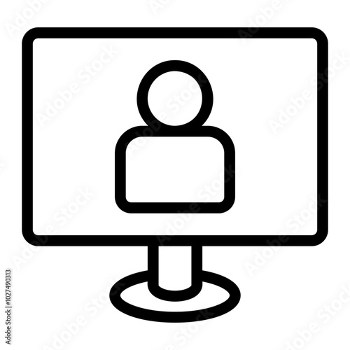videocall line icon