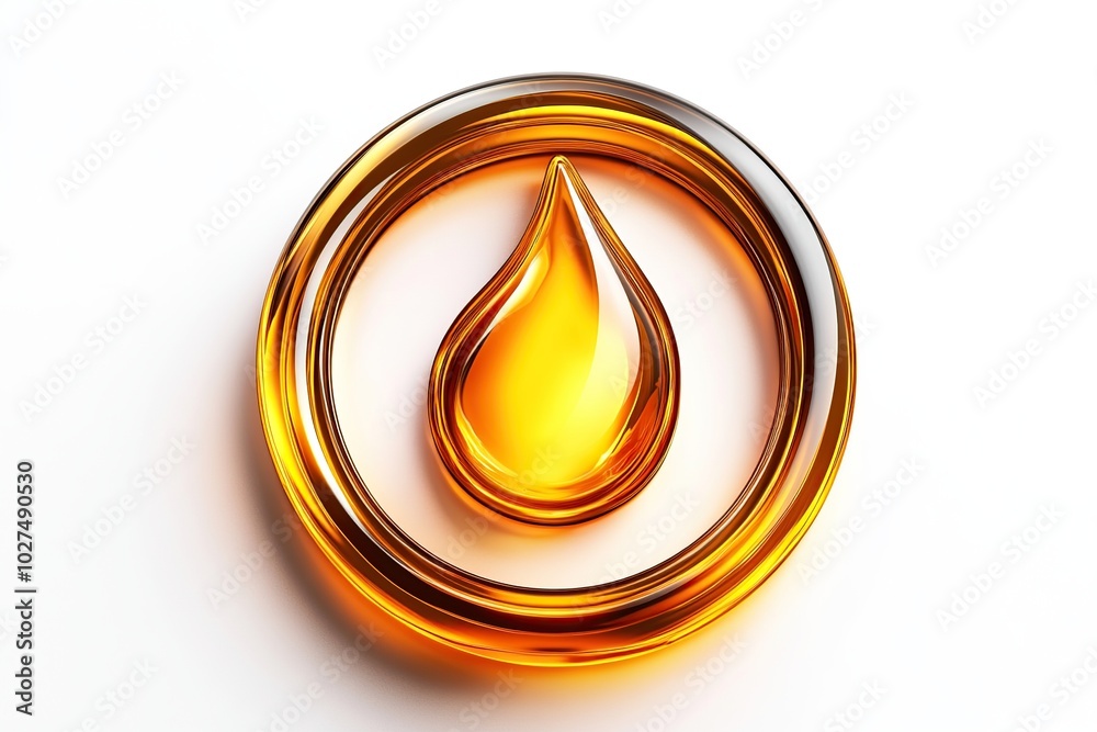 Illustration of icon symbol of fuel or oil drop Illustration of icon symbol of fuel or oil drop