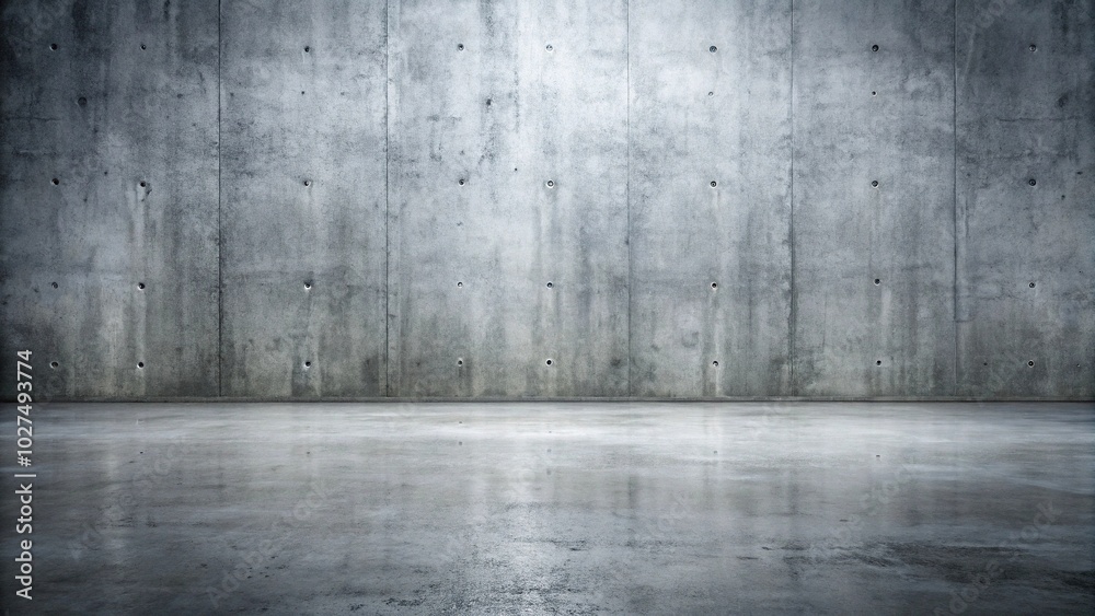 Concrete floor and wall in background Concrete floor and wall in background