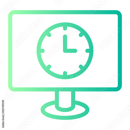 time gradient icon