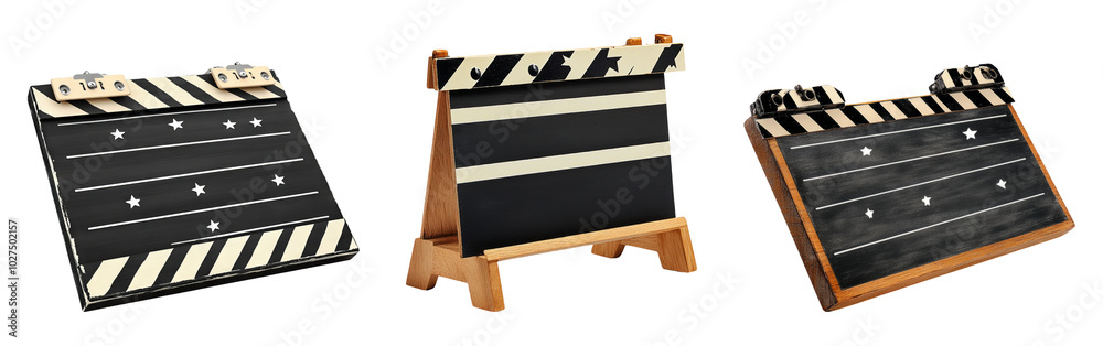 Fototapeta premium Isolated Chalkboards on Transparent Background