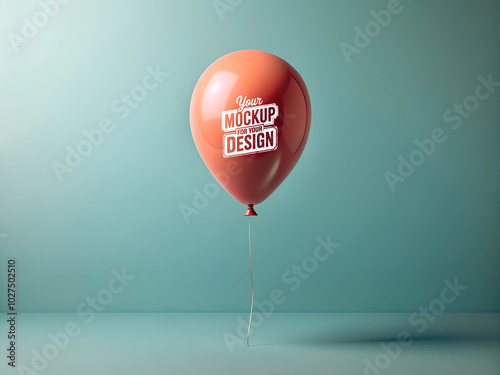 Minimalistic Balloon Mockup  Clean and Editable Design