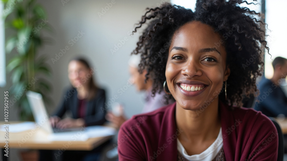 Empowered Disabled Black Woman in Wheelchair at Inclusive Workplace: Diversity and Inclusion in Corporate Settings Empowered Disabled Black Woman in Wheelchair at Inclusive Workplace: Diversity and Inclusion in Corporate Settings