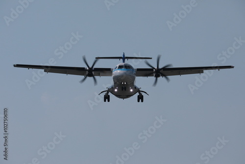 Propeller plane. photo