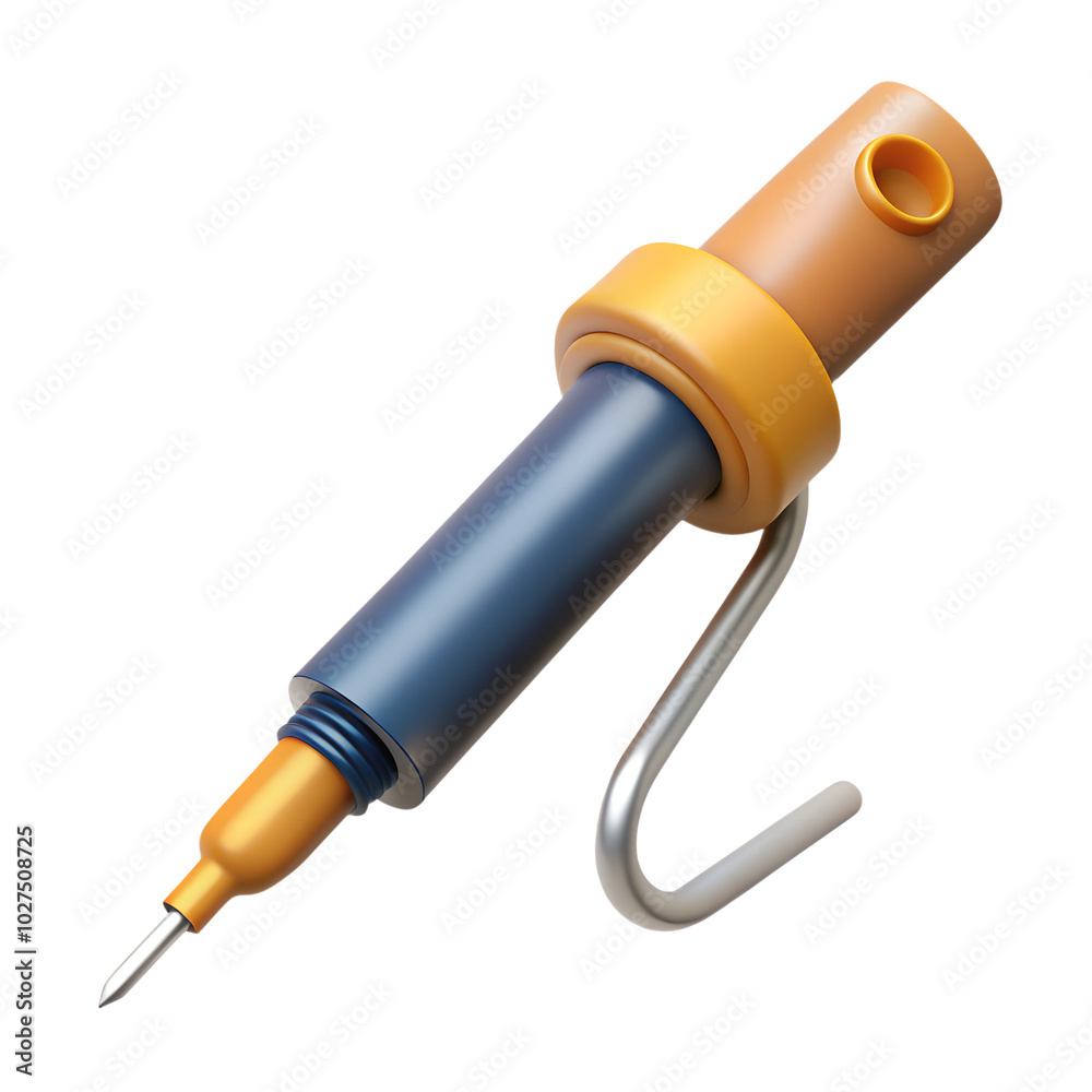 Soldering iron, 3d item. Isolated on a white background. High quality photo Soldering iron, 3d item. Isolated on a white background. High quality photo
