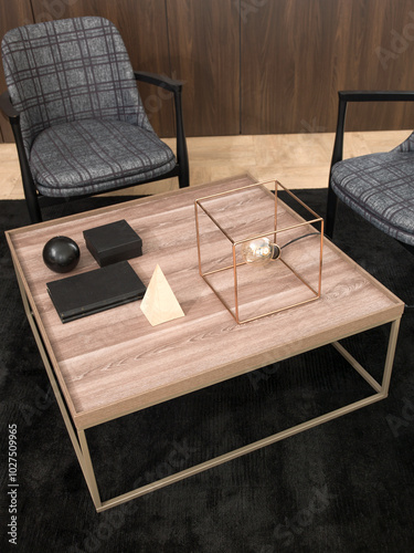 modern interior with stone wall decoration and sofa and parquet. decorative background for home, hotel, office