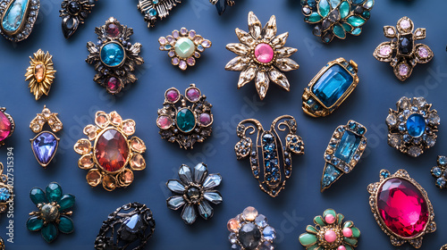 Chic Assorted Gen Z Brooches Showcased in High Resolution with Impeccable Professional Finishing and Unique Designs