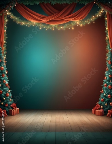 Music party scene background for flyer or poster design photo