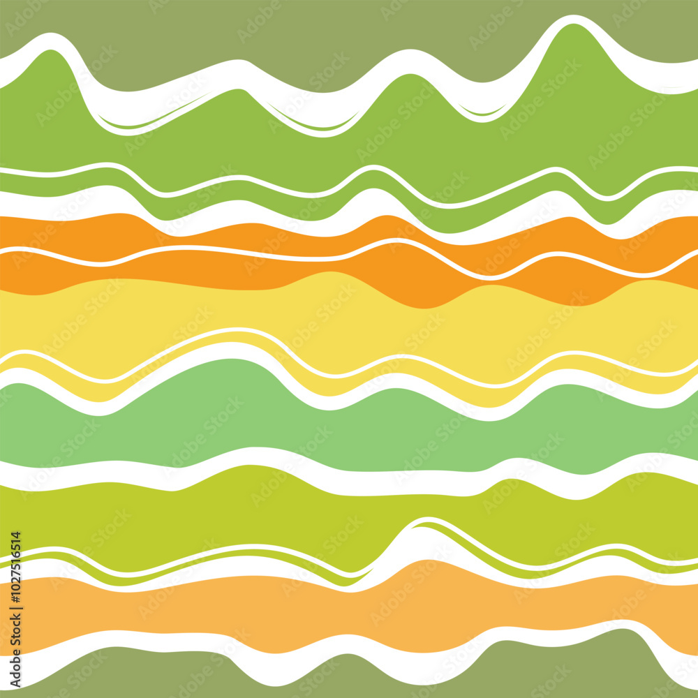 Fototapeta premium Abstract background with colorful geometric shapes. Rainbow seamless pattern. Gradient waves, lines, dynamical forms. Design for poster, fabric, textile