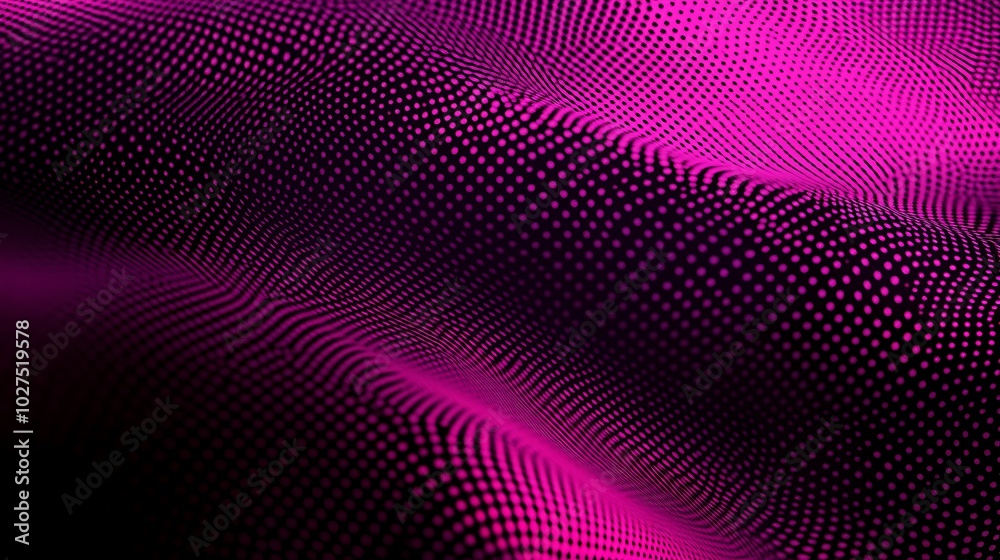 Abstract pink and black dotted wave pattern. Abstract pink and black dotted wave pattern.