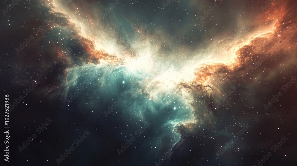 Obraz premium Stunning Cosmic Cloud in Deep Space