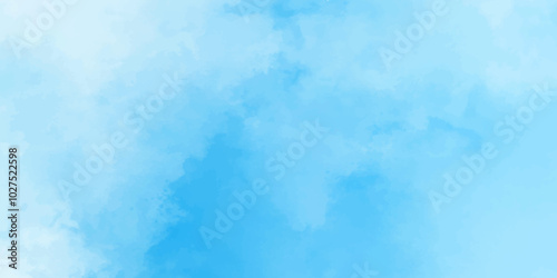 Abstract soft sky blue watercolor sky and clouds. grunge tint light blue watercolor background. Hand painted light blue background with watercolor. 