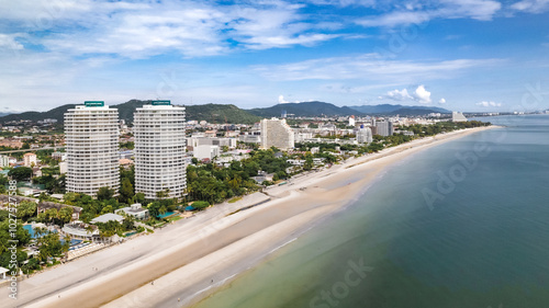 Ariel view of Hua Hin Thailand