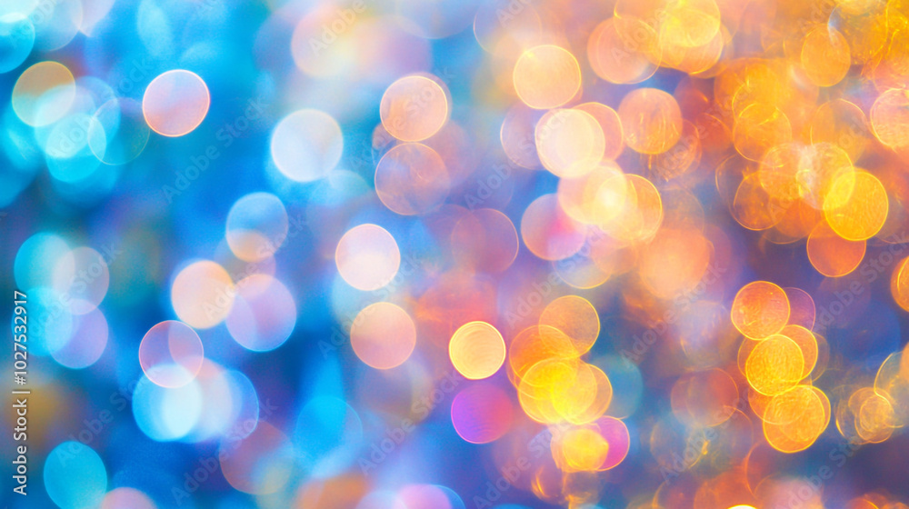 Colorful bokeh lights create a dreamy atmosphere in a festive evening setting Colorful bokeh lights create a dreamy atmosphere in a festive evening setting