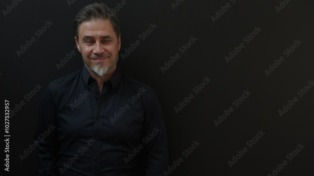 Confident businessman smiling. Portrait of mature age, middle age, mid adult man in 50s, happy confident smile. Copyspace. Confident businessman smiling. Portrait of mature age, middle age, mid adult man in 50s, happy confident smile. Copyspace.