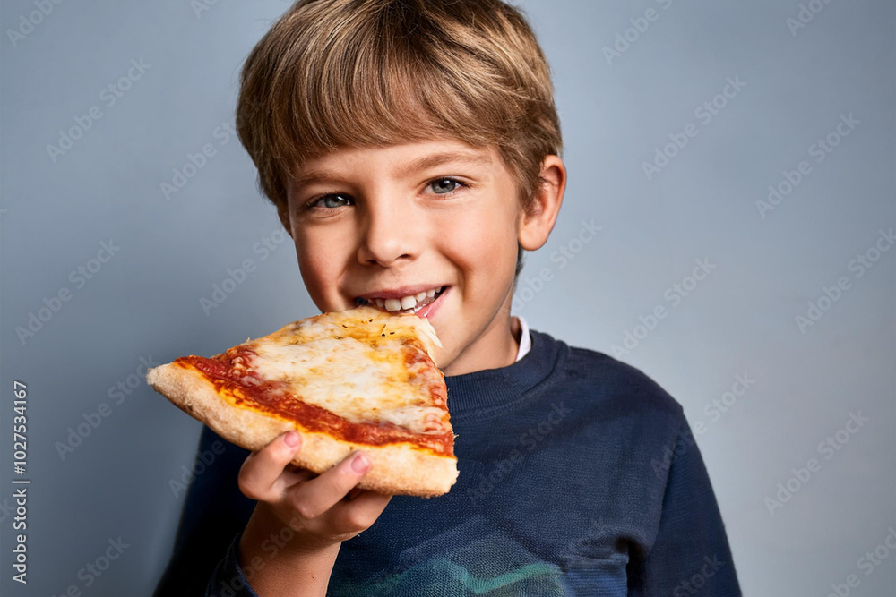 person eating pizza,, happy boys eating pizza with mozzarella from Campania in the foreground, good and tasty pizza person eating pizza,, happy boys eating pizza with mozzarella from Campania in the foreground, good and tasty pizza