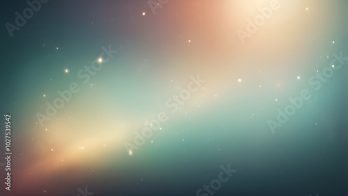 Abstract light background with glowing blue rays and distant stars, perfect for design or wallpaper photo