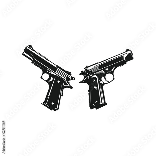 gun isolated on white