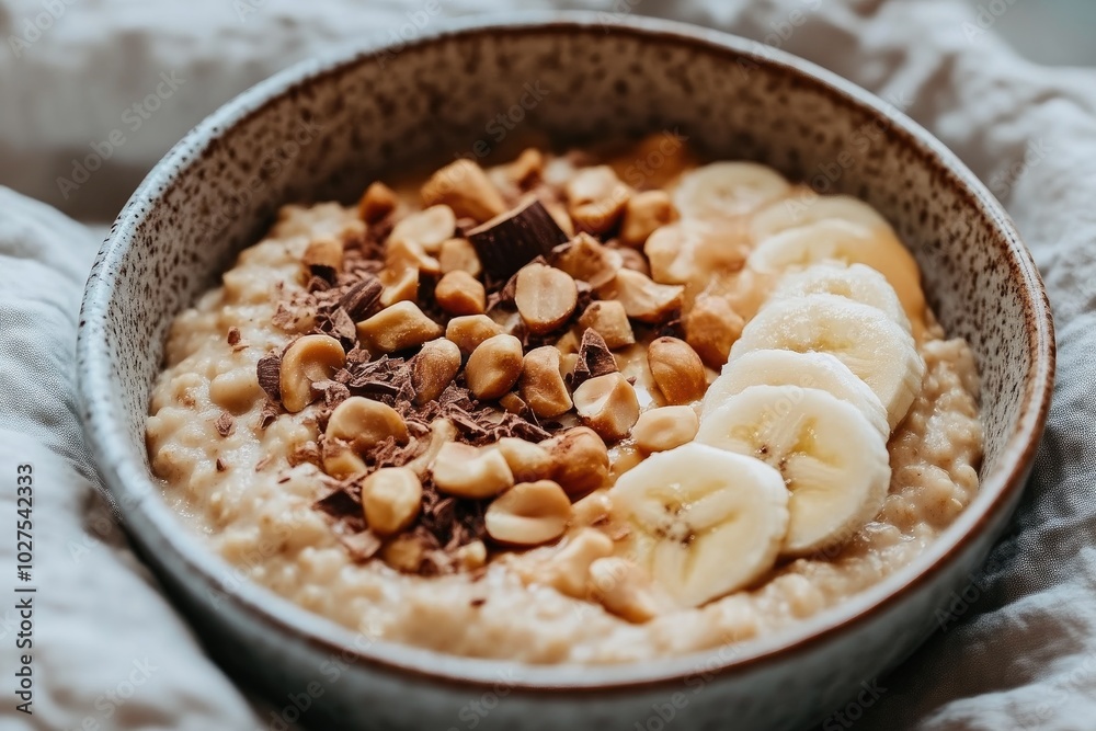 Heart-Healthy Oatmeal with Peanut Butter and Nuts Heart-Healthy Oatmeal with Peanut Butter and Nuts