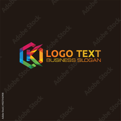 K lettering logo is simple, easy to understand and authoritative