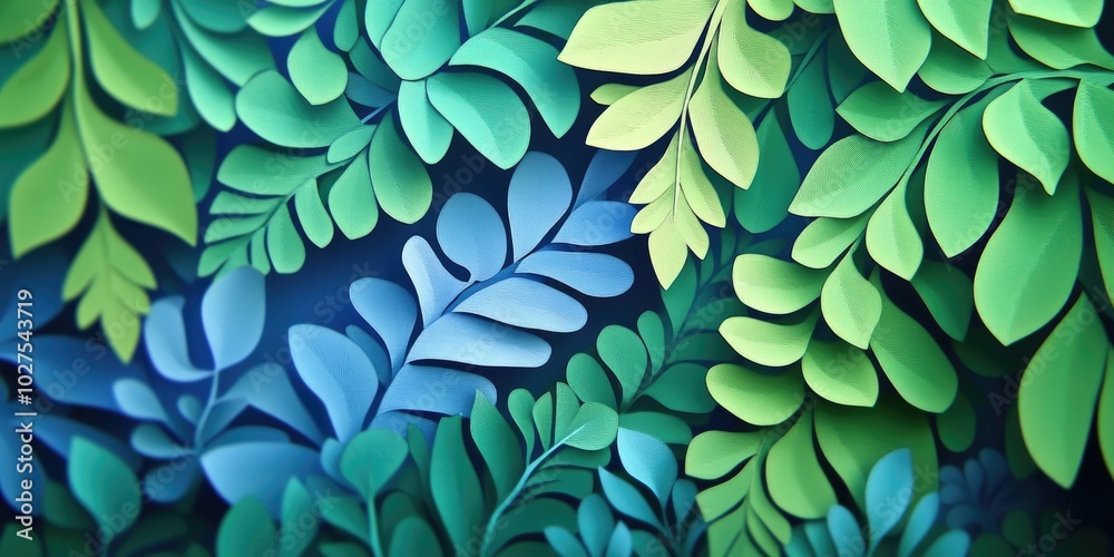 Close-up of the fronds of a giant maidenhair fern, showcasing the delicate and intricate leaf patterns of this unique plant species Close-up of the fronds of a giant maidenhair fern, showcasing the delicate and intricate leaf patterns of this unique plant species