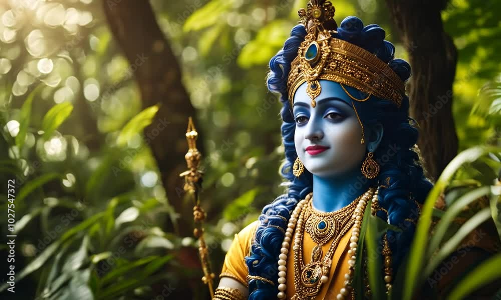 Lord krishna statue