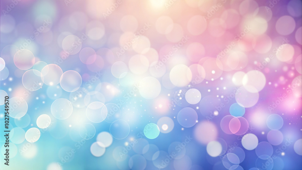 Colorful bokeh light effect background in pastel hues Colorful bokeh light effect background in pastel hues