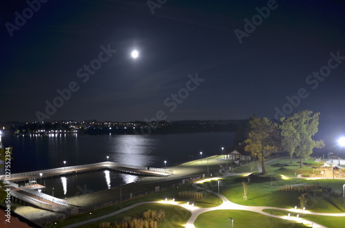 Fototapeta Naklejka Na Ścianę i Meble -  Ostróda. Molo. Polska - Mazury - Warmia.
