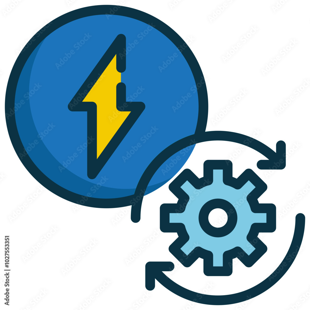 renewable energy control management environment filled outline