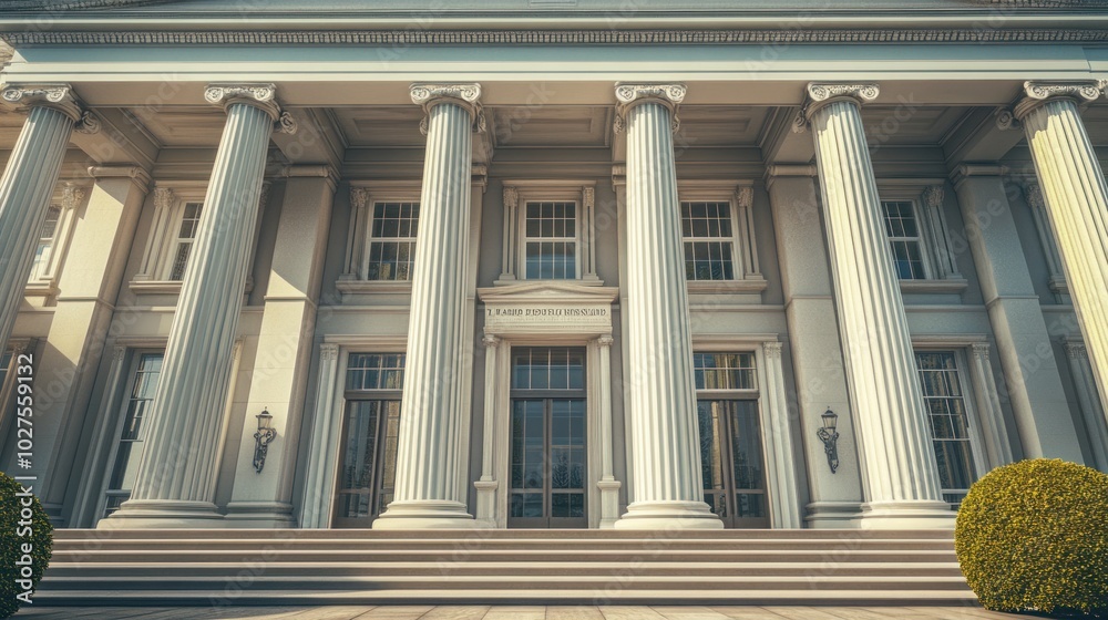 A famous national building known for its neo-classical architecture, showcasing timeless design elements. A famous national building known for its neo-classical architecture, showcasing timeless design elements.